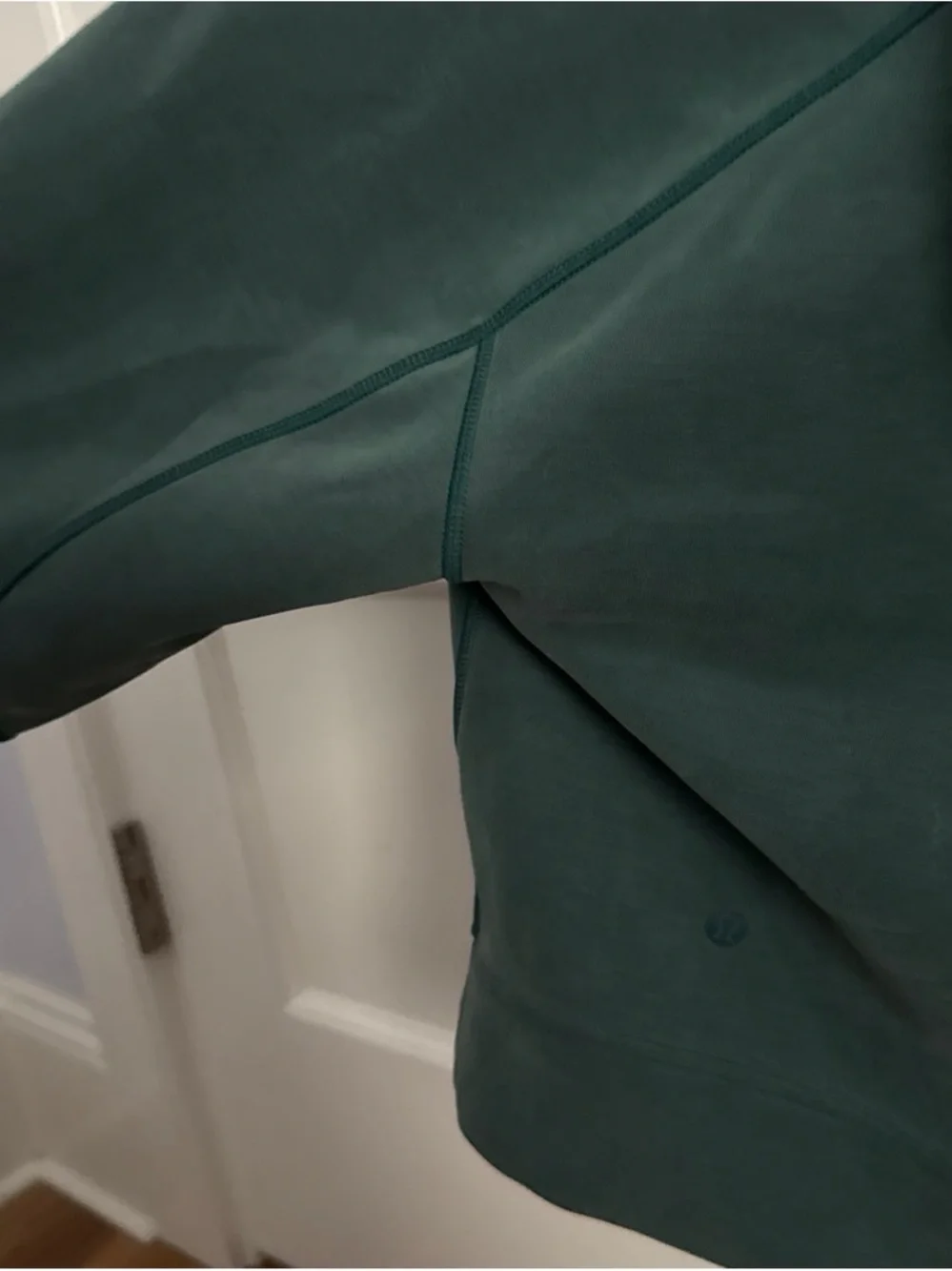 Green Cropped Lululemon Scuba, Size 4, Worn Three Times.